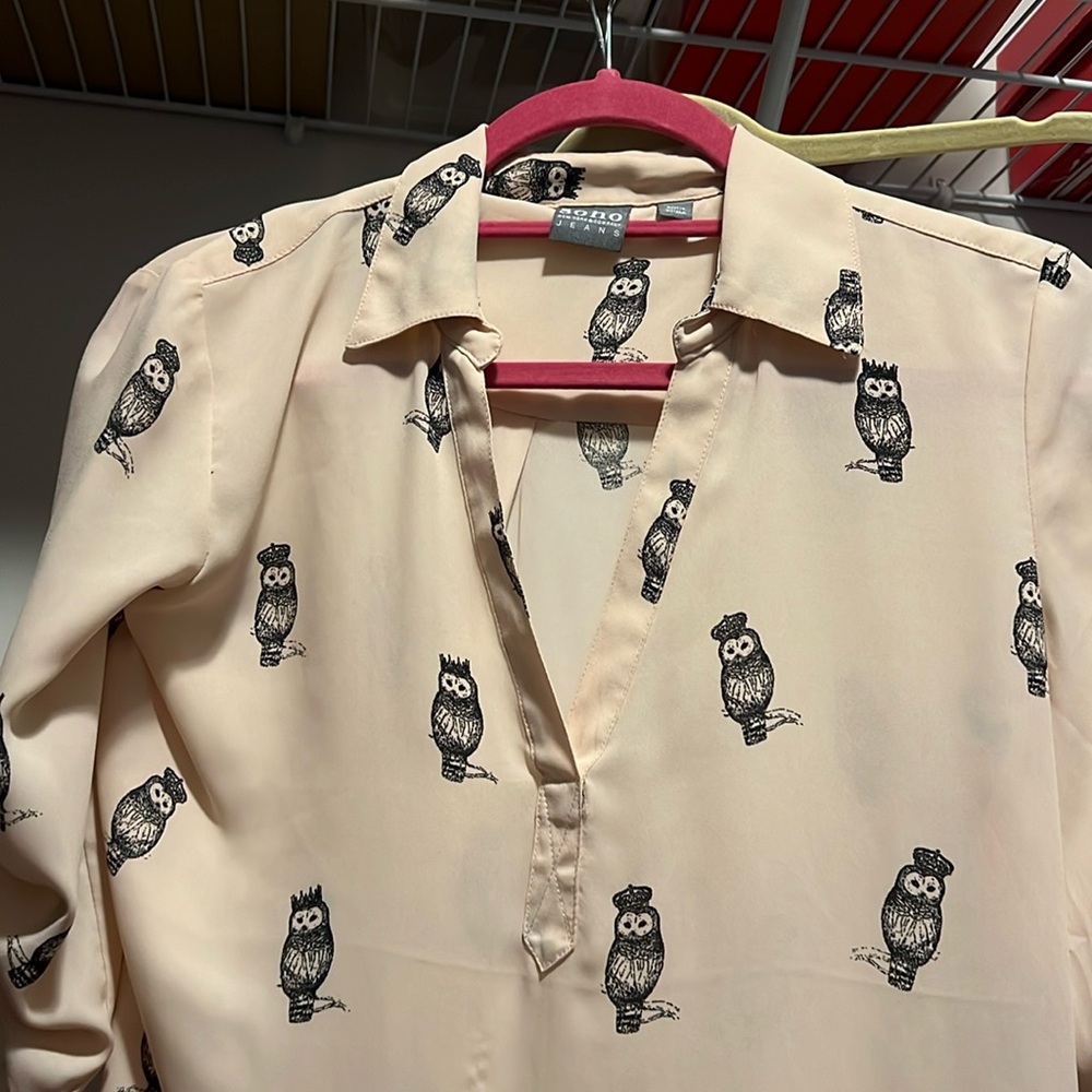 Soon jeans collard blouse